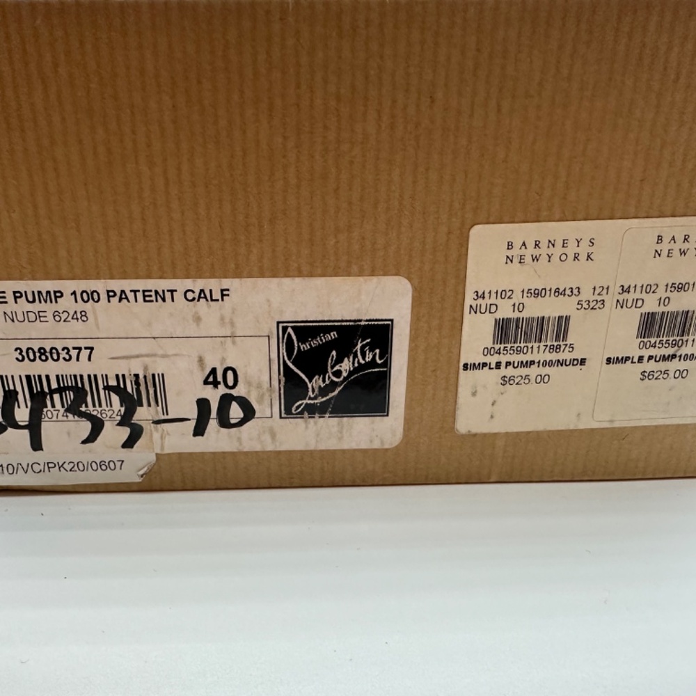 Christian Louboutin Simple 100 nude patent pumps size 40 - Picture 9 of 9